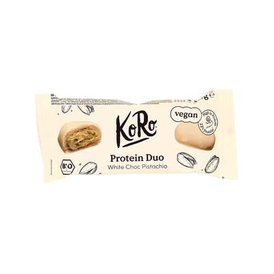 Koro Bouchées protéinées pistaches et chocolat blanc bio, 2x20g