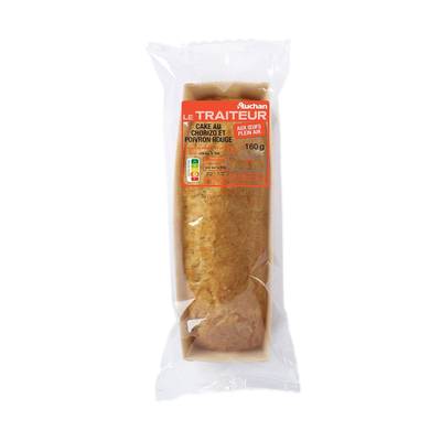 Auchan Le Traiteur Cake chorizo et poivron rouge, 160g