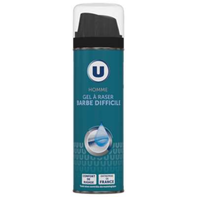 Gel à raser homme barbe difficile, U (200 ml)
