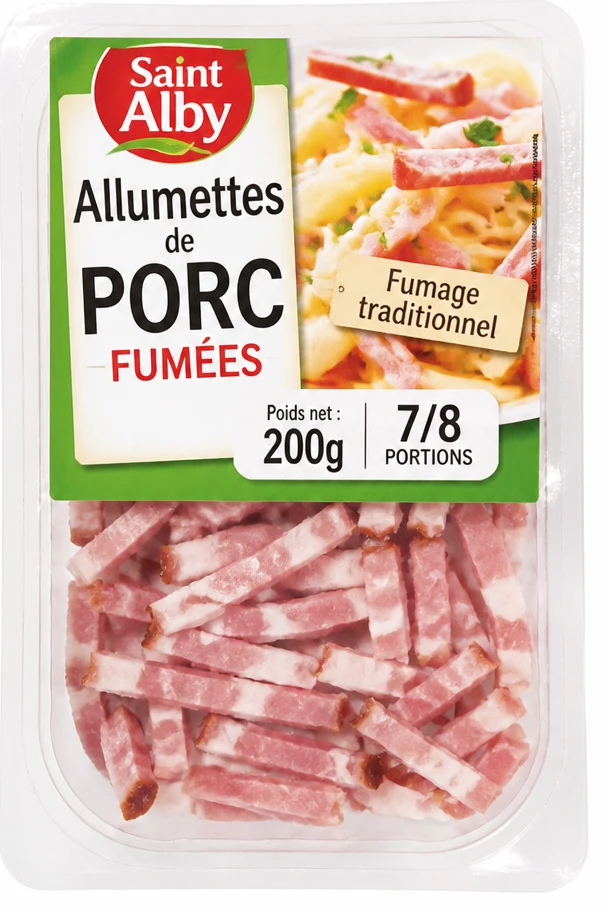 Allumettes de porc fumées