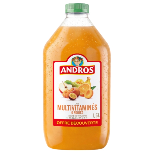 Jus Multivitaminés 9 fruits ANDROS