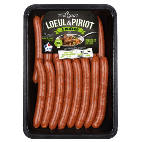 Merguez de Lapin à Poêler LOEUL ET PIRIOT