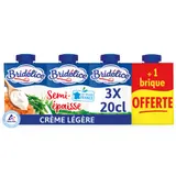 Crème Semi-Épaisse Légère 18% Mat.Gr. BRIDELICE