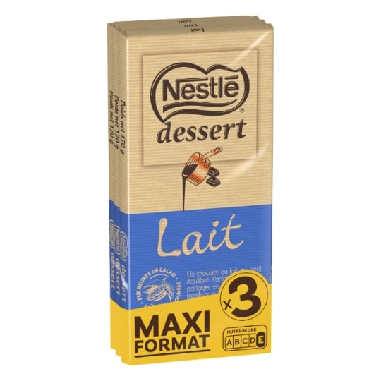 Tablette de Chocolat Lait Dessert NESTLE