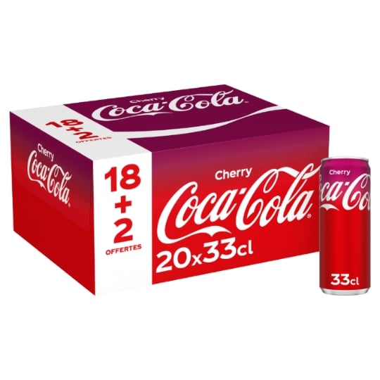 Soda au Cola Goût Cherry COCA-COLA