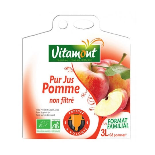 Jus De Pommes Non Filtré Bio