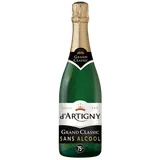 Cocktail pétillant sans alcool Grand Classic D'ARTIGNY, 75cl