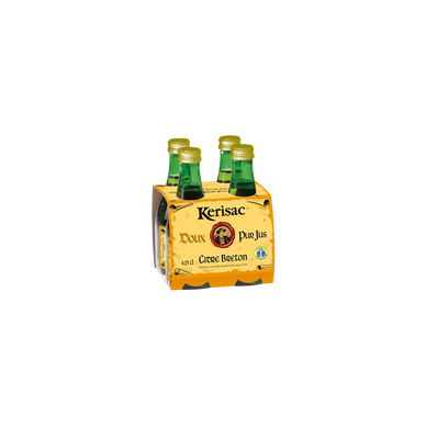 Cidre doux Guillet KERISAC, 2°, pack de 4x25cl
