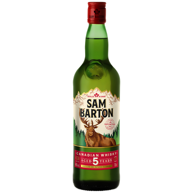 Whisky Canadien 5 ans d'âge SAM BARTON, 40°, 70cl