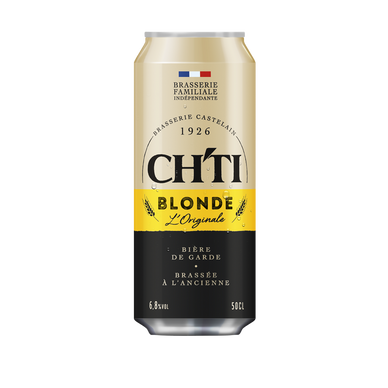 Bière blonde CHTI originale 6°8 boîte 50cl