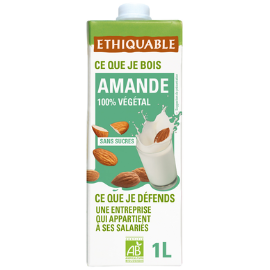Boisson amande bio ETHIQUABLE 1 litre
