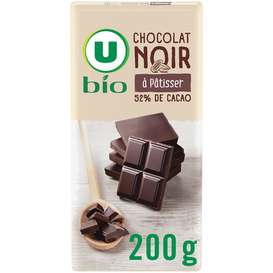 Chocolat noir à pâtisser 55% - tablette 200g