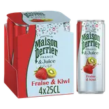 Boisson Gazeuse Fraise Kiwi MAISON PERRIER MAGNETIC JUICE 4x25cl