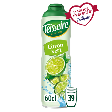 Sirop de Citron vert TEISSEIRE, bidon 60cl