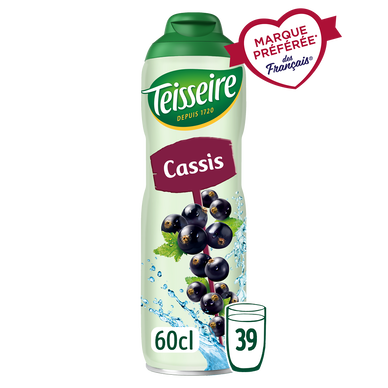 Sirop de Cassis TEISSEIRE, bidon 60cl