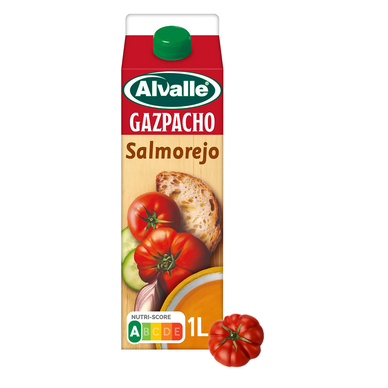 Gazpacho Salmorejo Soupe Froide de Légumes - ALVALLE - Brique 1L