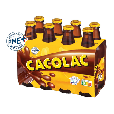 Boisson lactée chocolat  source de calcium CACOLAC - 8x20 cl