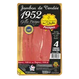 Le 1952 jambon de Vendée PETITGAS, 4 tranches fines, 80g