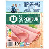Jambon Supérieur sans couenne BBC x10 tranches, 400g