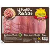 Plateau 4 tranches Jambon de Vendée,6 tranches Bacon, 6 tranches Rosettes,6 tranches Coppa PETITGAS, Sans OGM 300g