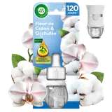 Recharge diffuseur électrique désodorisant Fleur de Coton & OrchidéeAIRWICK 19mL