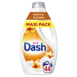 Lessive DASH 2en1 ambre & orchidée 44 lavages 1.98L