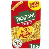 Pâtes TORTI Cuisson Rapide 3 Minutes blé Français PANZANI - 1kg