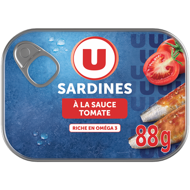 Sardines à la sauce tomate  boîte de 135g