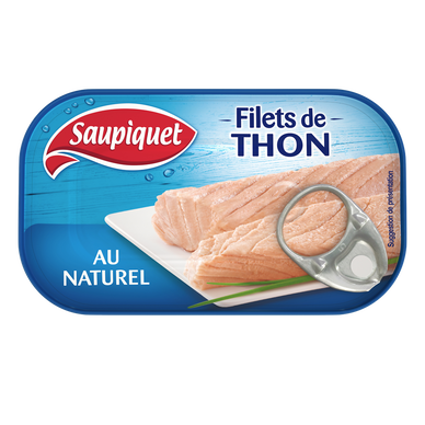 Filets de thon au naturel SAUPIQUET - 81g