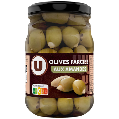 Olives vertes farcies aux amandes entières  120g