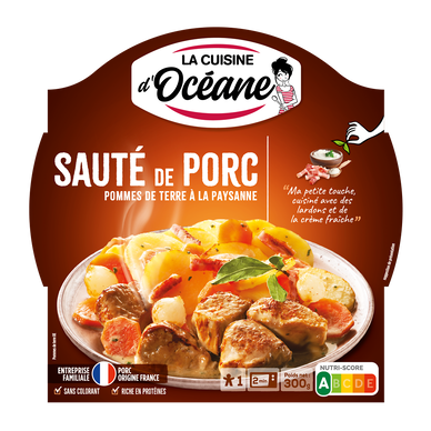 Sauté de Porc - pommes de terre à la Paysanne CUISINE OCEANE 300g