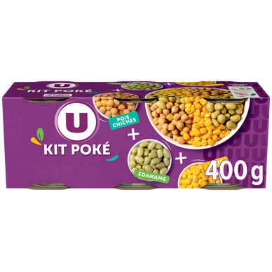 Kit Poke Edamame, Maïs, Pois Chiches 400g