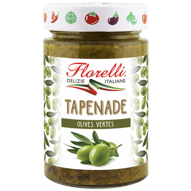 Tapenade d'olives vertes FLORELLI, 190g