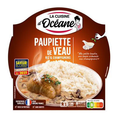 Paupiette de Veau champignons et riz LA CUISINE D'OCEANE 300g