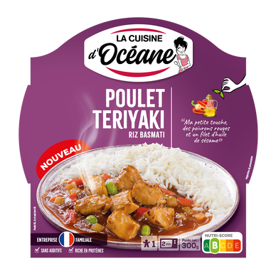 Poulet Teriyaki & riz Basmati CUISINE OCEANE 300g