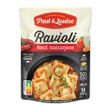 Plat cuisiné Ravioli Boeuf Mascarpone PAUL & LOUISE, sachet 300g