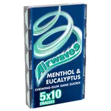 Chewing-gum Menthol eucalyptus sans sucres AIRWAVES 5x10 dragées