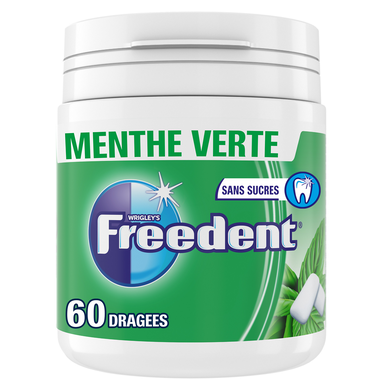 Chewing-gum Menthe verte sans sucres FREEDENT x60