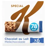 Barres Céréales SPECIAL  K KELLOGG'S Chocolat au lait, 6x20g