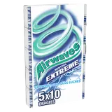 Chewing-gum Menthol extrême sans sucres AIRWAVES 5x10 dragées