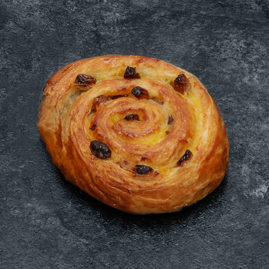 Mini pain aux raisins pur beurre,  1 pièce, 25g