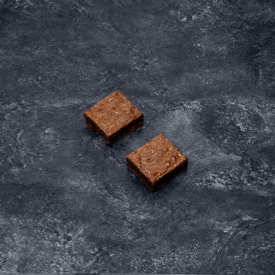 Brownie, décongelé, 2 pièces, 150g