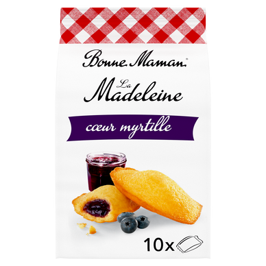 Madeleines coeur myrtille - BONNE MAMAN - x10 - 300g
