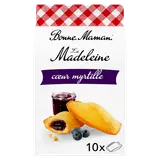Madeleines coeur myrtille - BONNE MAMAN - x10 - 300g