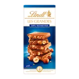 Chocolat au lait 34% noisettes LINDT, Tablette de 150g