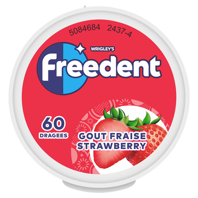 Chewing-gum Fraise sans sucres FREEDENT x60