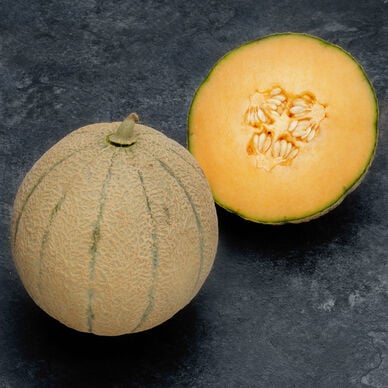 Melon charentais jaune, C'EST LE BON, calibre 950/1250g, La pièce