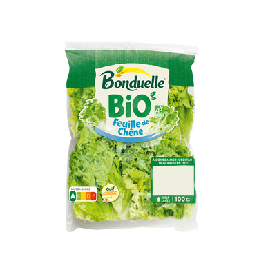 Feuille de chêne bio Bonduelle - Sachet 100g