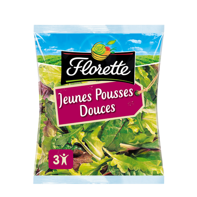 Jeunes pousses douces, FLORETTE, barquette 100g