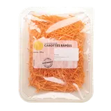 Carottes râpées, barquette 200g